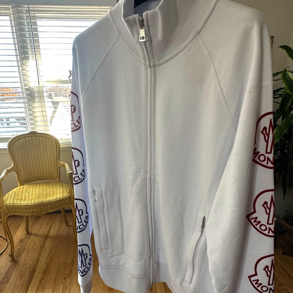 MONCLER Ombré Logo Cotton Track Jacket